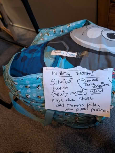 Photo of free Thomas Duvet single bed set and pillow (Newhaven BN9) #2