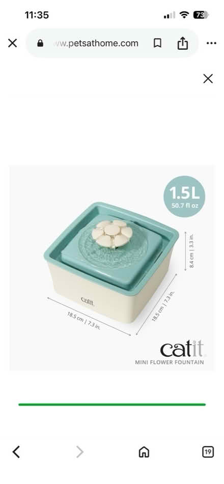 Photo of free Catit water fountain 1.5L (North Hykeham) #3