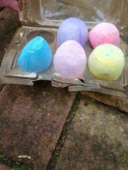 Photo of free Chalk drawing eggs (Lewes (near Prison)) #1