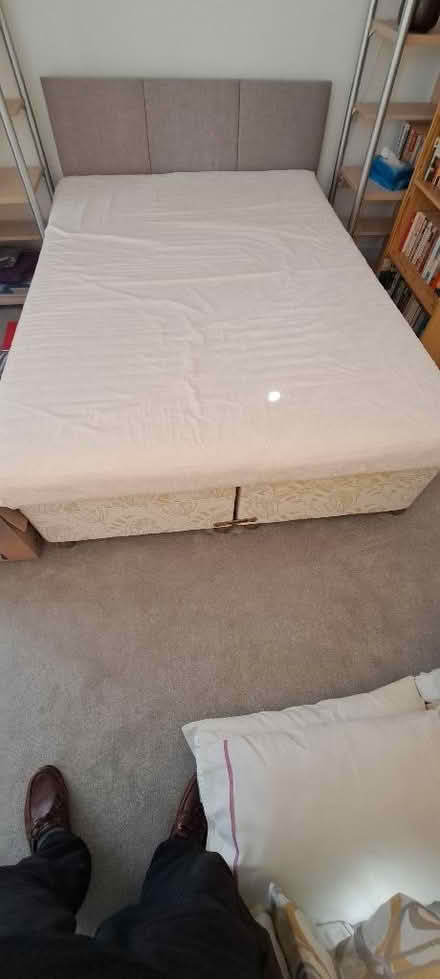 Photo of free Double bed with divan, mattress and headboard (CO7) #1