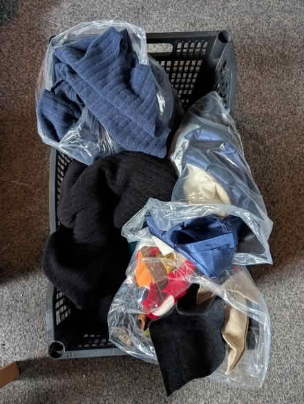 Photo of free Fabric and felt bags in plastic crate (Newhaven BN9) #1
