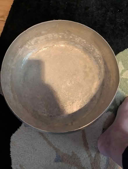 Photo of free Large silver metal planter (Hertford SG13) #1