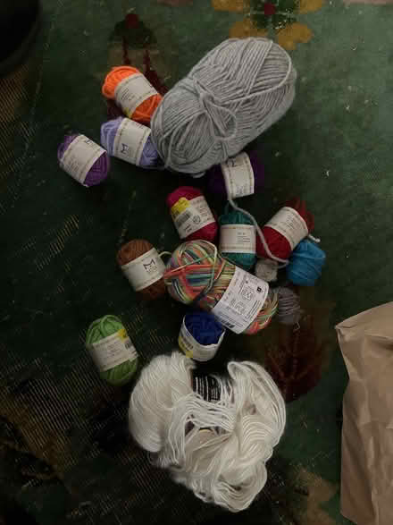 Photo of free Bag of non natural fiber yarns (Stoughton) #2