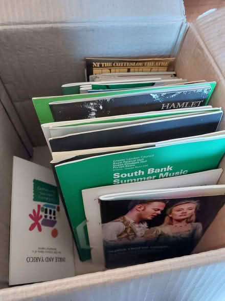 Photo of free Box of vintage theatre and concert programmes (Divinity Road OX4) #1