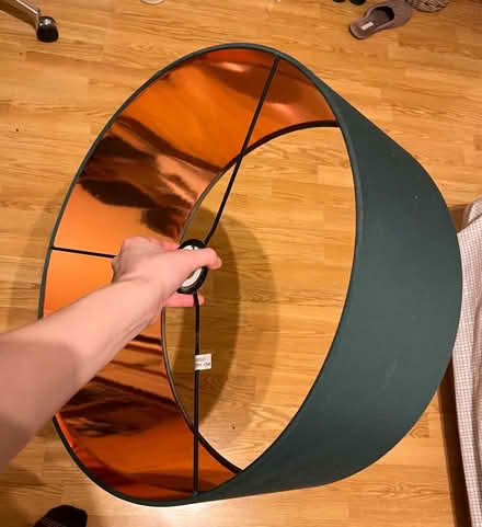 Photo of free Large green and copper lamp shade (Solihull B92) #2