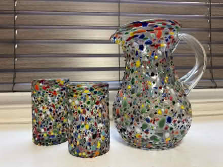 Photo of free Decorative Glass Pitcher & Glasses (Woodley Park) #1