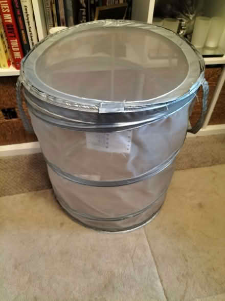 Photo of free Silver Collapsible IKEA Laundry Basket (Bath) #1
