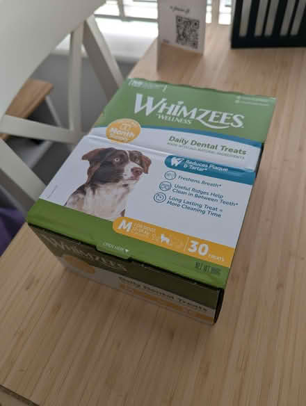 Photo of free Box of Whimzees Dog Dental Treats (RG30) #1
