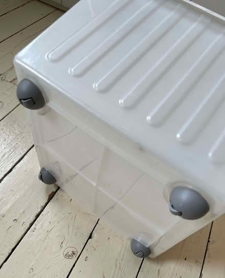 Photo of free Plastic storage box with casters (St Margarets TW1) #3