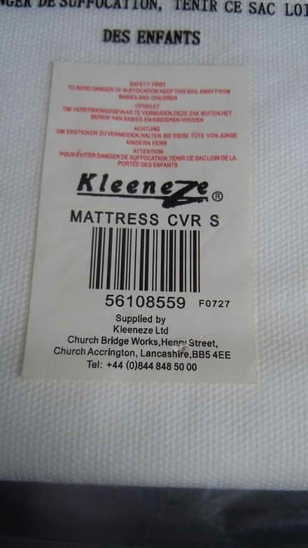 Photo of free Mattress Cover-Single (langport) #1