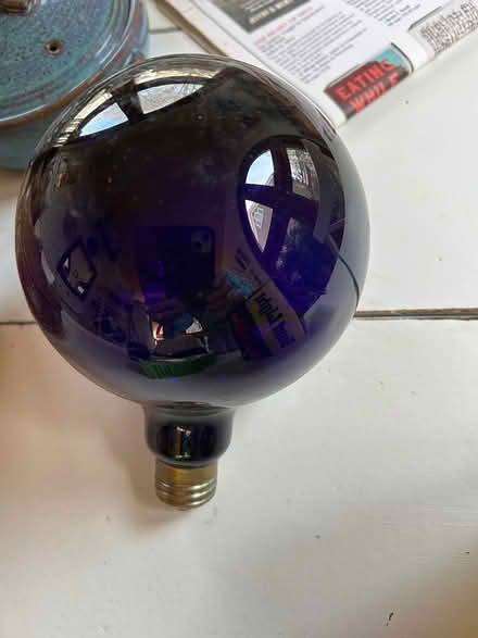 Photo of free Large blue light bulb (Chevy Chase DC) #1