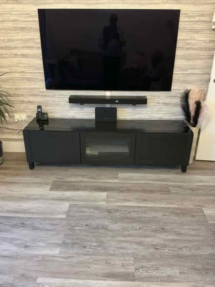 Photo of free Black Ash Tv/hi fi wall unit (CO12) #1