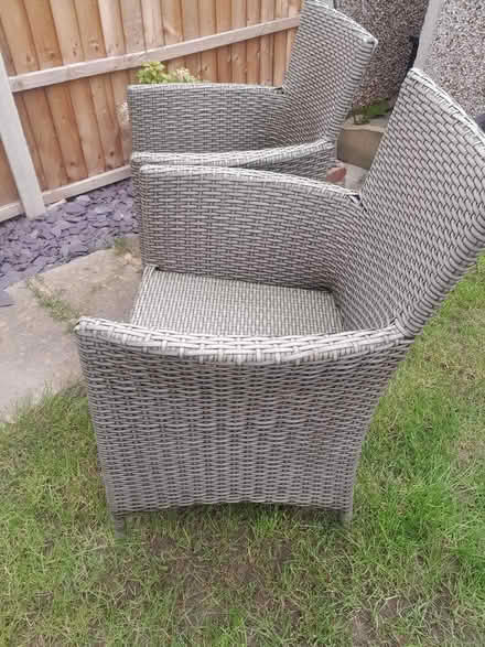 Photo of free 2 outdoor chairs with seat pads (Westfield S20) #3