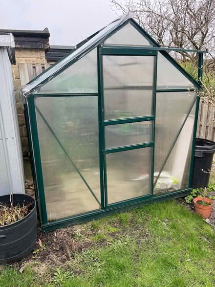 Photo of free 6ft x 6ft poly bicarbonate greenhouse (Coal Aston S18) #1