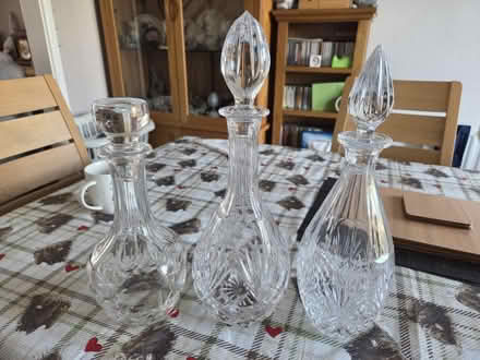 Photo of free 3 glass decanters (Fareham PO15) #2