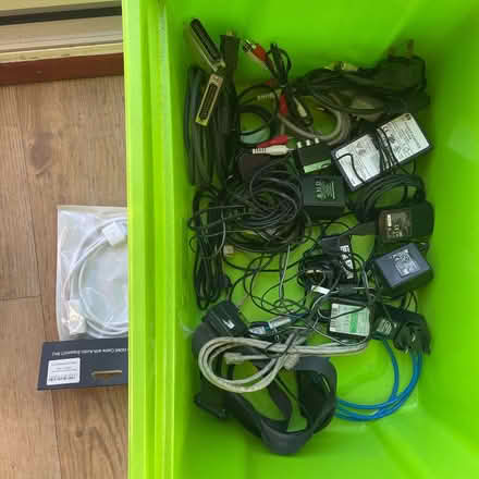 Photo of free cables and chargers, Scart, ethernet, AV, kettle lead, 2-pin (West Bridgford NG2) #1
