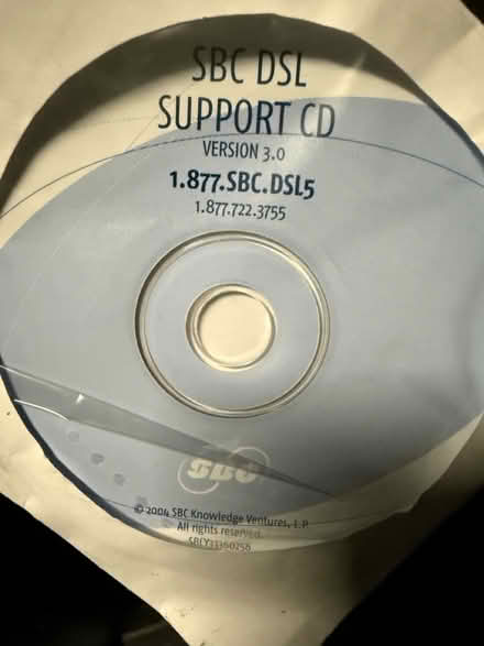 Photo of free 2004 SBC DSL Support CD, 3.0 (Valencia Avenue, Sunnyvale) #1