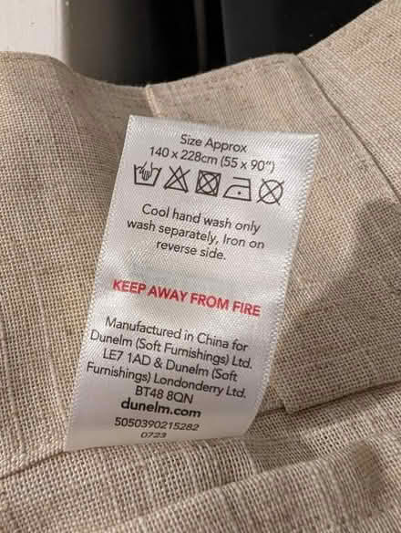 Photo of free Linen Dunelm curtains Tab top (Newhaven BN9) #3