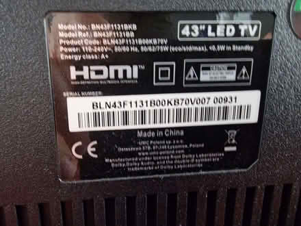 Photo of free 43" Blaupunkt LED TV (CT14) #2