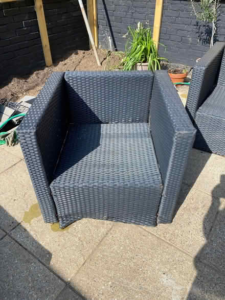 Photo of free 2 weatherproof rattan garden chairs (Seven Dials BN3) #2