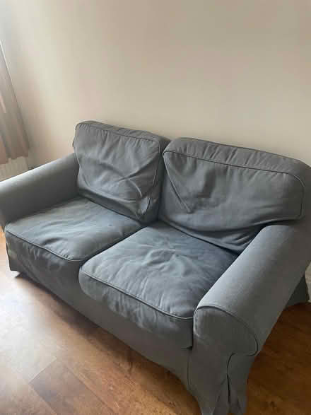 Photo of free IKEA Ektorp two seater sofa grey (Meersbrook S8) #1