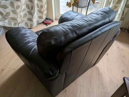 Photo of free Black leather sofa (Dagtail End B97) #3
