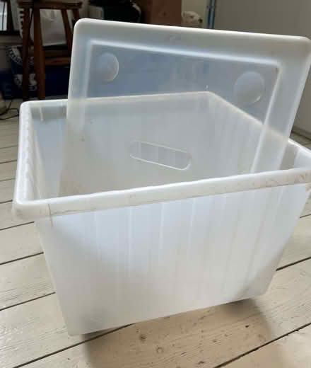 Photo of free Plastic storage box with casters (St Margarets TW1) #2