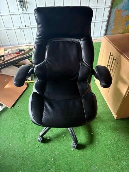Photo of free Office Chair Black Leather (Ockbrook DE72) #1