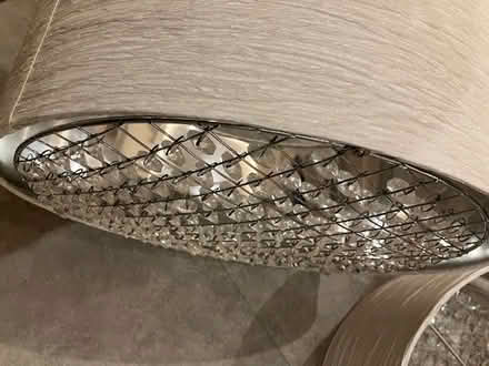 Photo of free White/crystal drop effect lampshades x 4 (Stannington S6) #3
