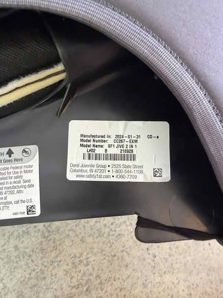 Photo of free Child Car Seat (Mission Blvd and Whipple) #2