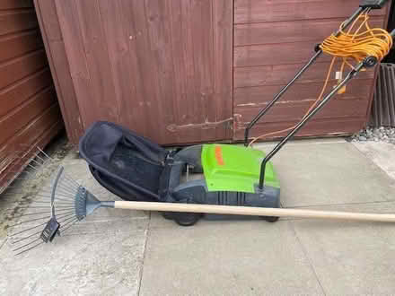 Photo of free One used lawn scarifier + One new hand lawn rake (Didcot OX11) #1