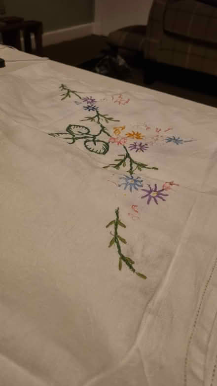 Photo of free Linen tablecloth (Cardonald G52) #1