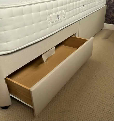 Photo of free Double bed and base with two storage drawers (Marton Bank FY4) #1