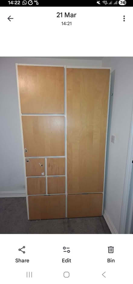 Photo of free IKEA Double wardrobe type storage (Bedford Centre MK40) #1