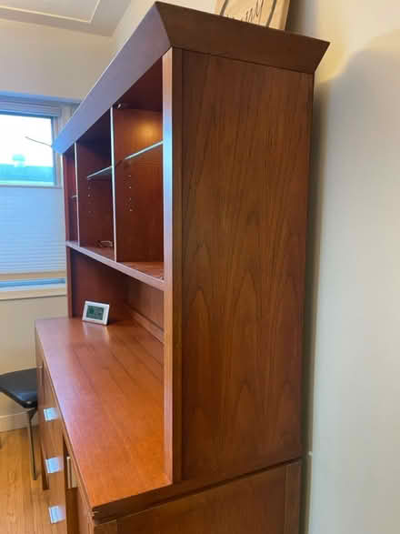 Photo of free Upper half of teak cabinet (Fulton Place (east Edmonton)) #2