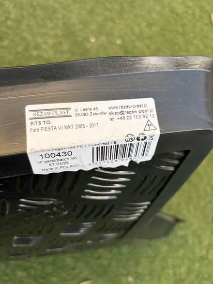 Photo of free Ford Fiesta boot liner (CT5) #2
