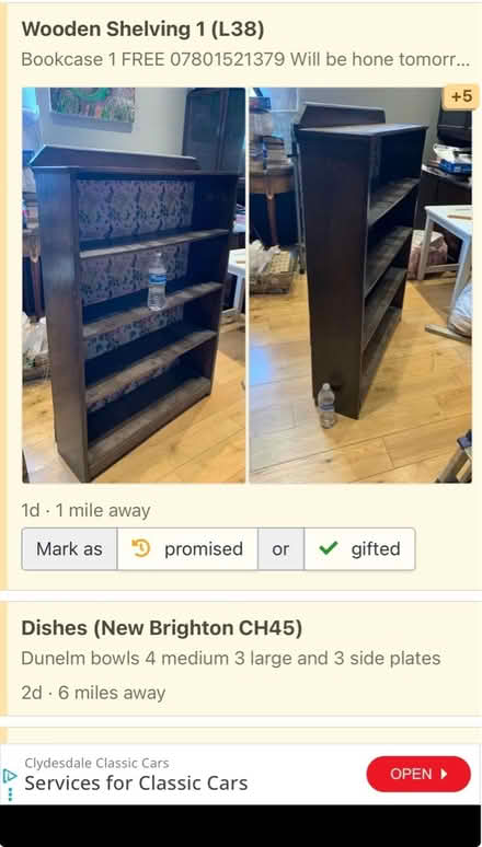 Photo of free Antique Shelving (L38) #1