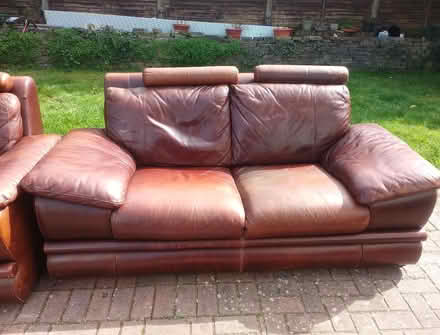 Photo of free Pair of leather sofas (Havant PO9) #4