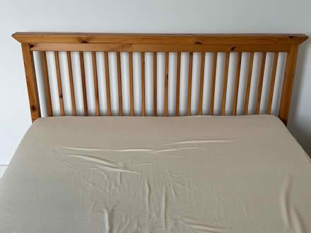 Photo of free Pine Double bed mattress and topper (Kidbrooke village (SE3)) #1