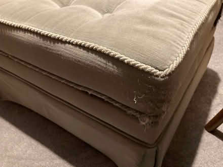 Photo of free Pouffe ottoman storage inside wheels vintage green velvet (Penrith CA11) #2