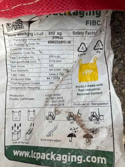 Photo of free Builder bag - large (Pen-y-Lan CF23) #3