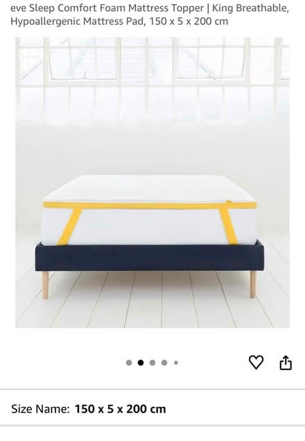 Photo of free Eve Sleep foam topper King size (SE10) #1