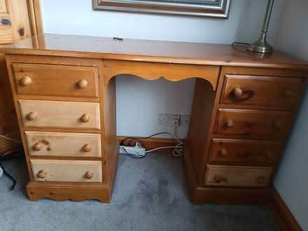 Photo of free Pine dressing table +2x bedsides (Derby DE65) #2