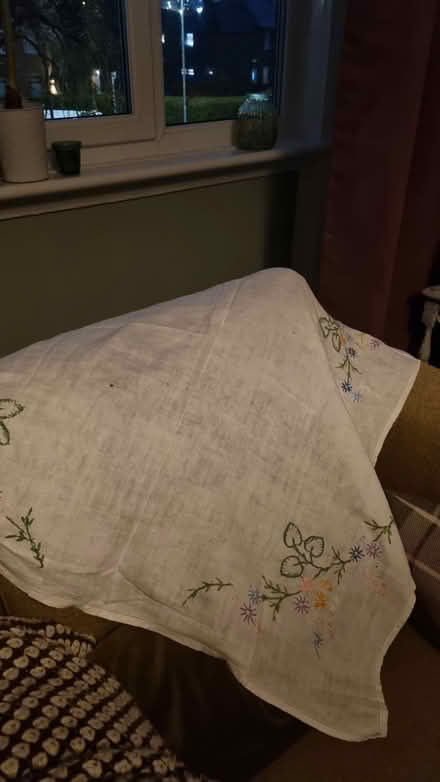 Photo of free Linen tablecloth (Cardonald G52) #3