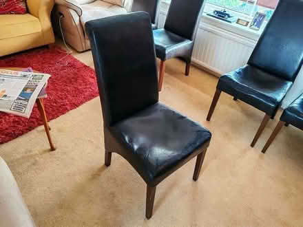 Photo of free 5 Leather Dining Chairs (Eaton NR4) #2