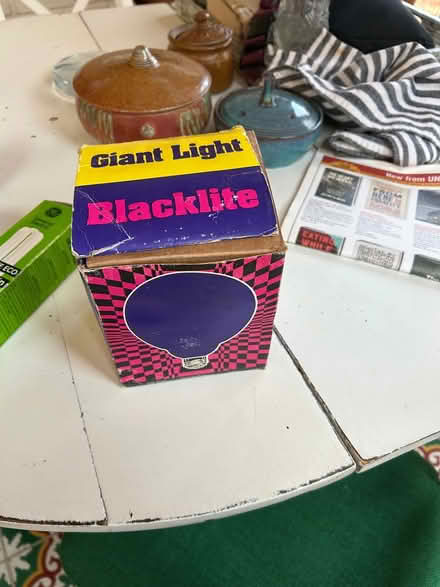 Photo of free Large blue light bulb (Chevy Chase DC) #2