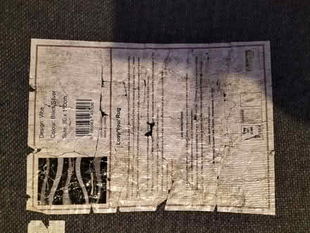 Photo of free Black & Silver Dunelm Rug (Bath) #1