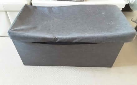 Photo of free Grey fabric ottoman storage box (CV35 Nr Kenilworth) #3