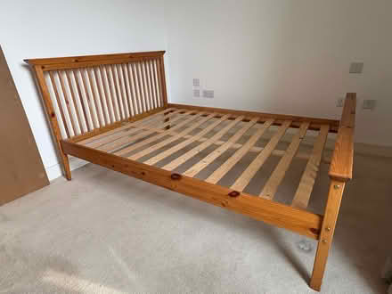 Photo of free Pine Double bed mattress and topper (Kidbrooke village (SE3)) #4