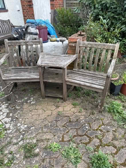 Photo of free Garden bench #2 (Hayes, Middlesex) #1
